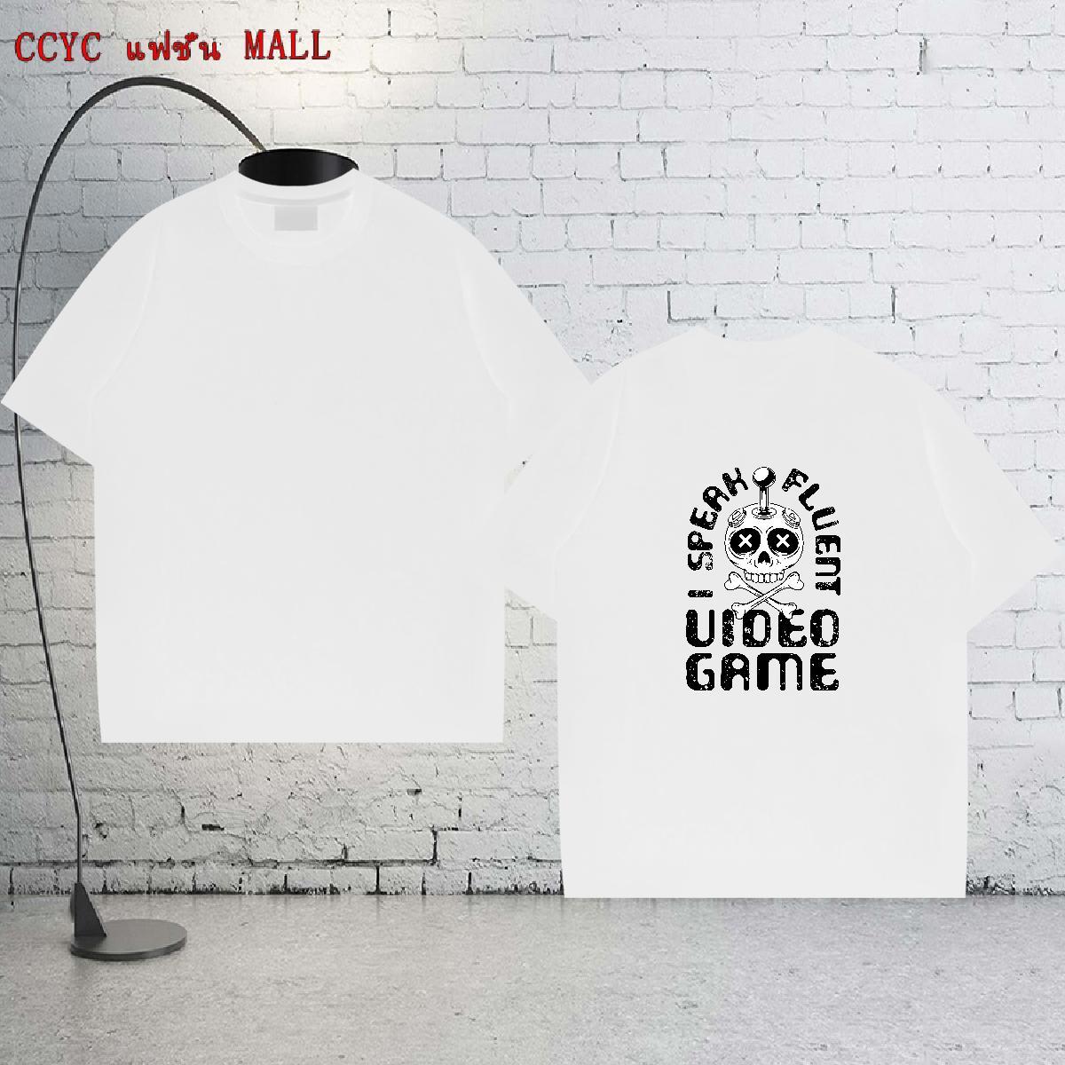 Free Shipping T Shirt For Man 100% Cotton 230g skull Casual Cartoon Printing L-4XL Breathable Short Sleeve Tshirt for Man Woman 2024 Wear