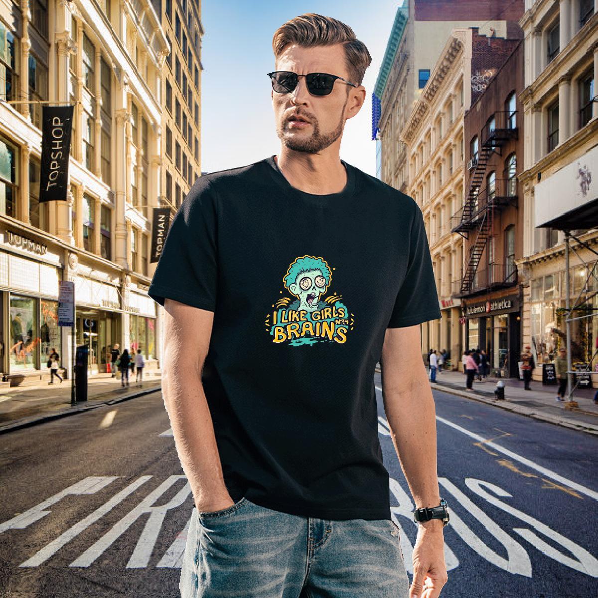 Cool Men T Shirts 100% Cotton 230g skull Street wear Hip Hop Custom Anime Breathable Short Sleeve Tshirts DIY Customized Top Tees