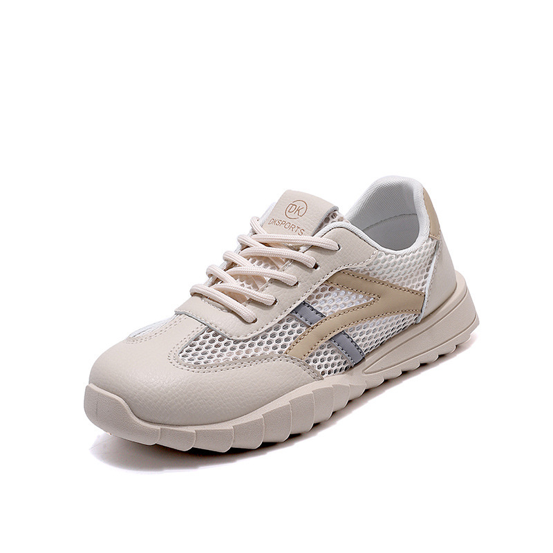Ddmysports Mesh Women In Summer New Style For Outerwear Flat Bottomed Breathable Mesh Shoes Soft Soled Anti Slip Forrest Gump B OUTDOOR