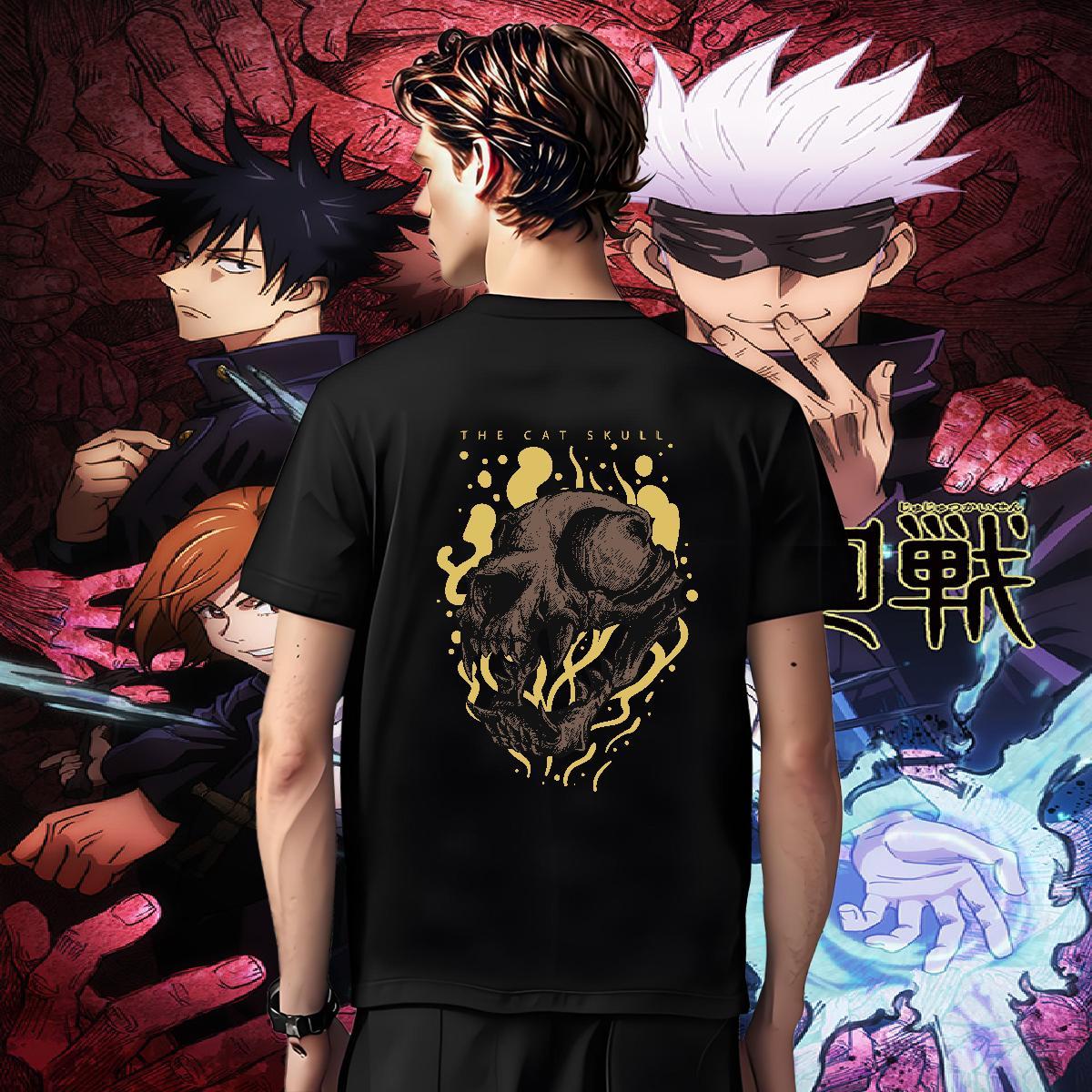 High Quality Men T Shirts 230g Pure Cotton skull Beach Cartoon Print Crew Neck Breathable Men Tshirts Fashion Designer Tops Tees