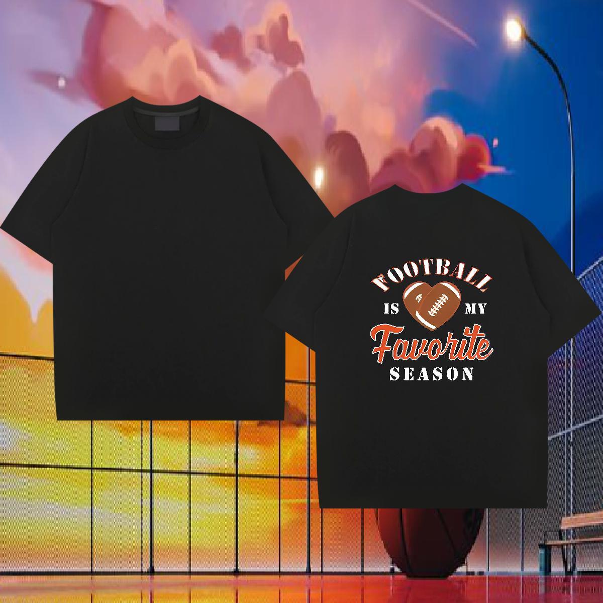 Wholesale Men T Shirts 230g Pure Cotton rugby Daily Wear Custom Print Plus Size Crew Neck Men Tees DIY Customized Tops Shirt
