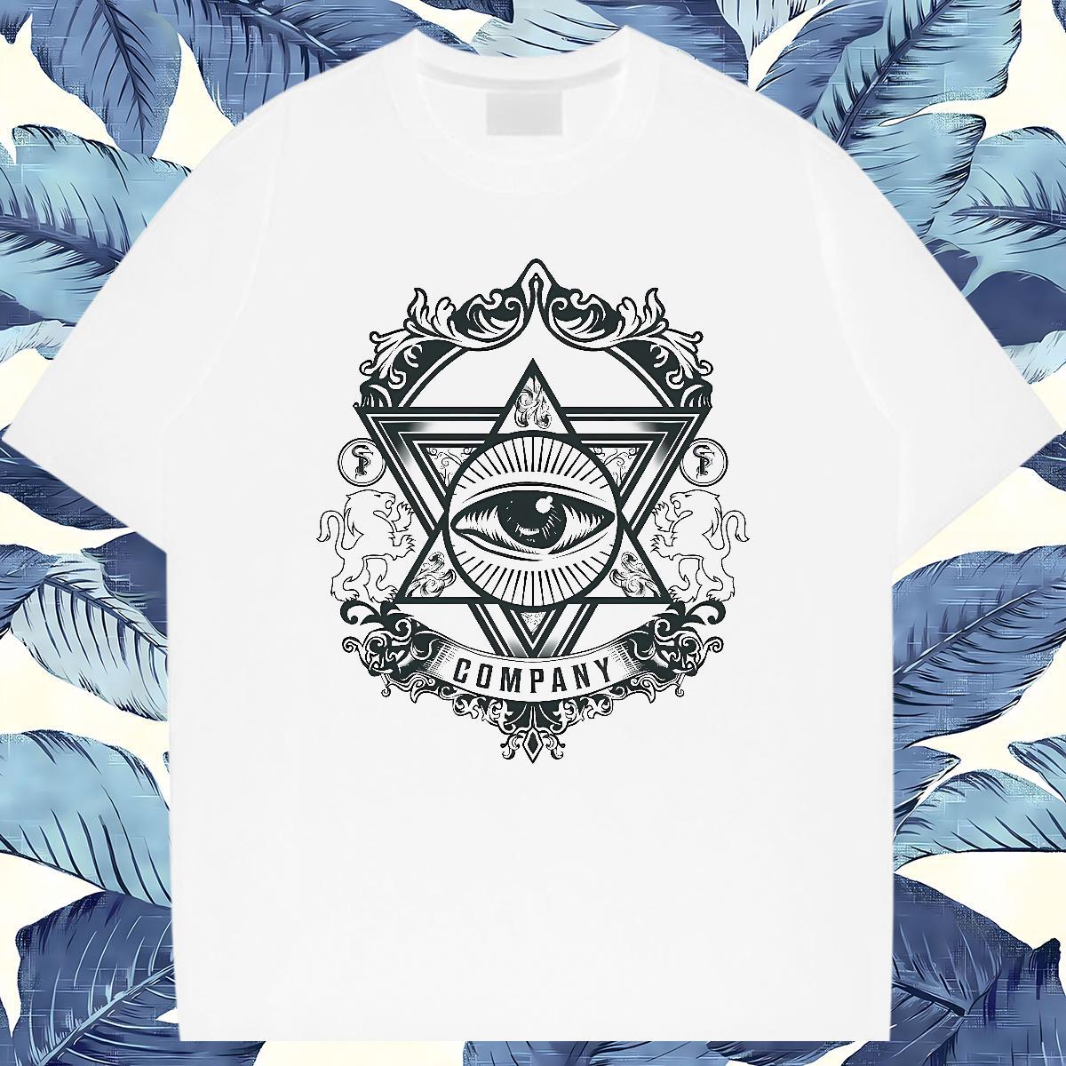 Unisex T shirt 230g Cotton eye of the devil Casual Daily Wear Custom Print Oversized O-Neck Short Sleeve Men Tees Stylist Tops Tees