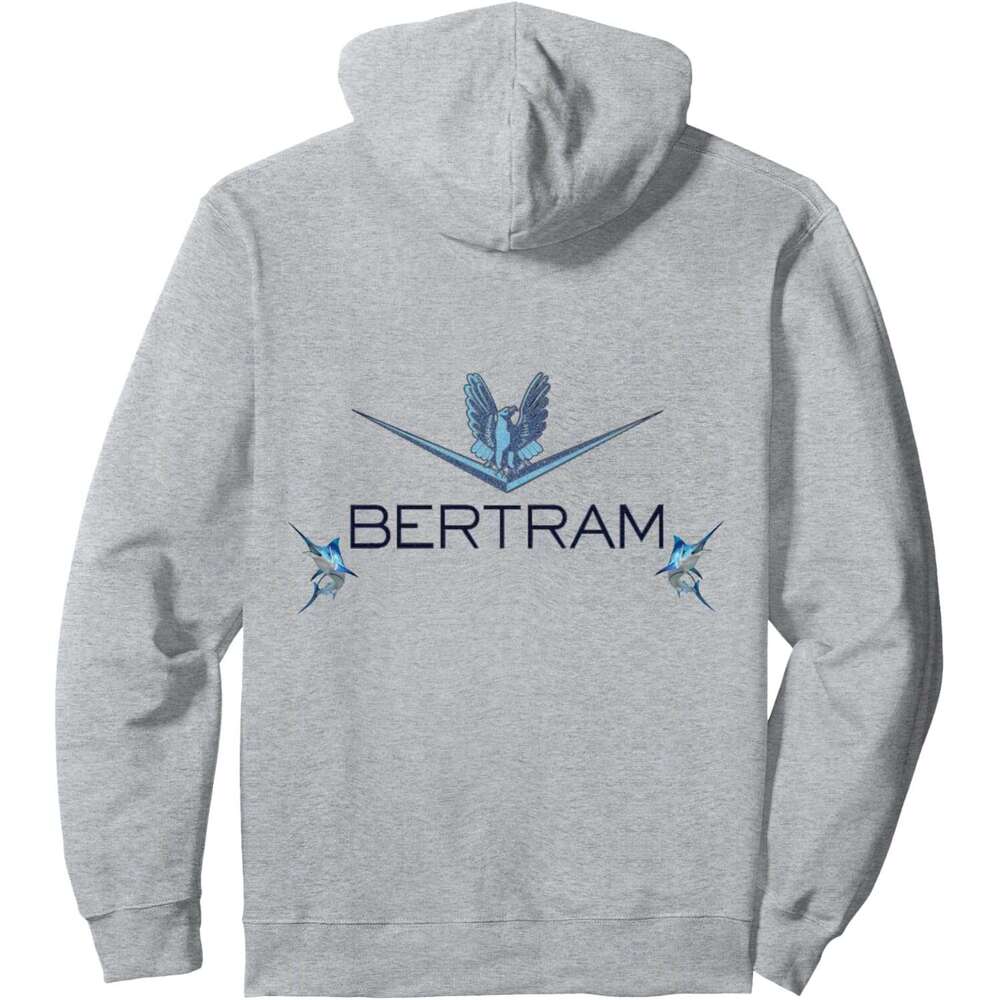Hoodie for Mens Womens Vintage Bertram With Mars Printed On Back Pullover Hoodie Graphic Hoodies sweatshirt Pullover Long Sleeve