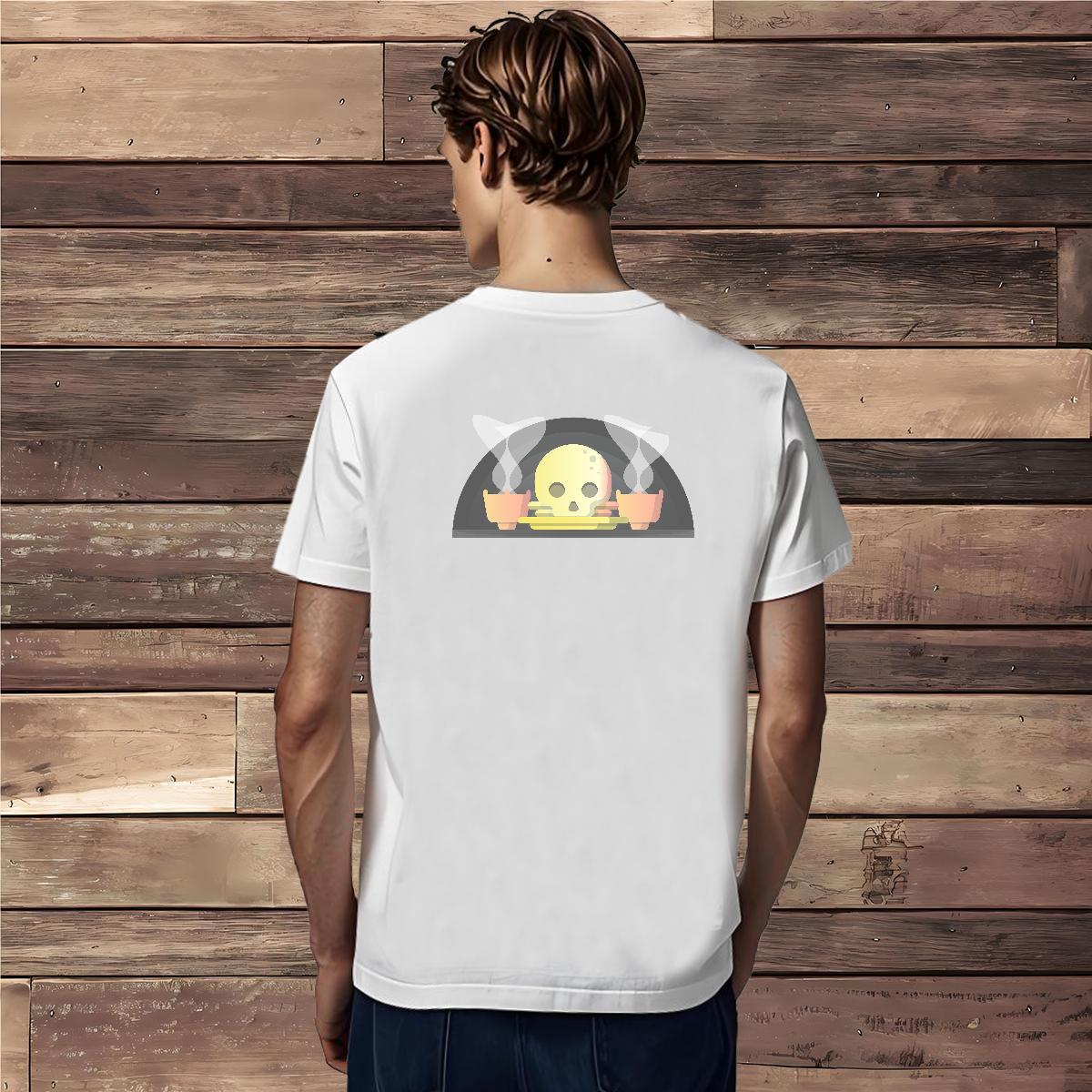 Unisex Mens T Shirts 100% Cotton 230g skull Hip Hop Street Oversized O-Neck Short Sleeve Tshirt for Man Woman Customized Tops Shirt