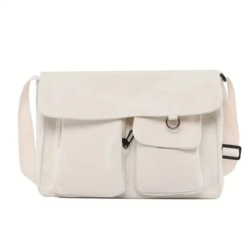Female Crossbody Bag Small Daisy Cute Versatile Modern Minimalism Large Capacity Students Canvas Women One Shoulder Bag 240823