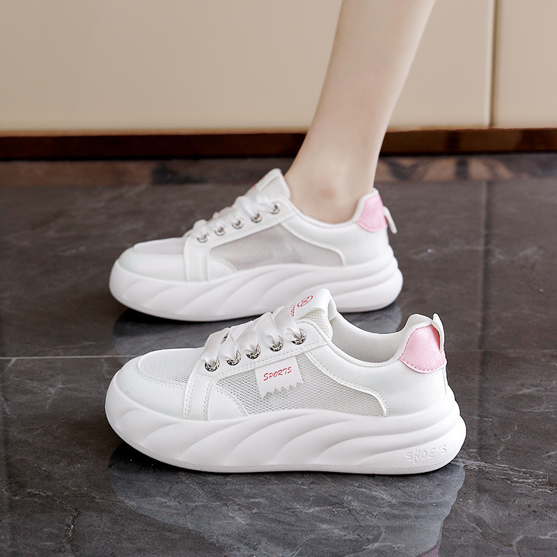 Ddmysports Sports For Women Summer New Mesh Breathable Soft Sole White Shoes Junior High School Fashion Board OUTDOOR