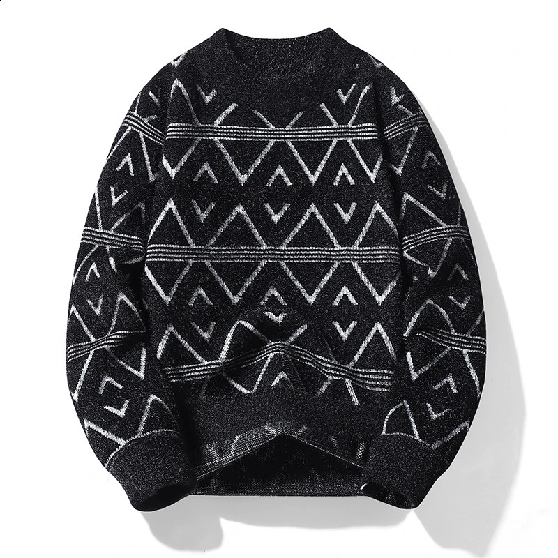 AutumnWinter Mens High Quality Plush Thick Fashion Comfortable Warm Casual Long Sleeve Round Neck Underwear w240824