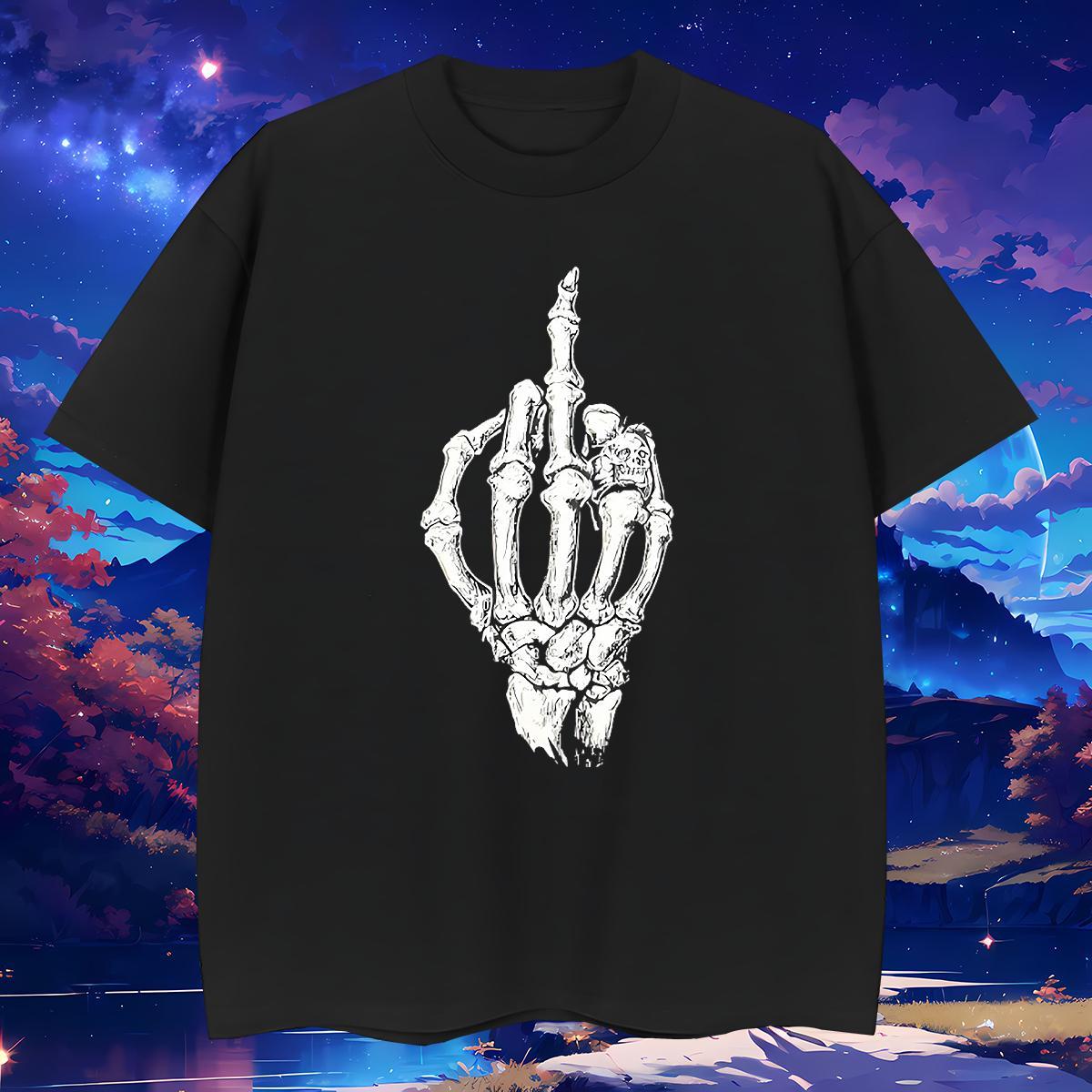 Soft Mens T Shirts 230g Pure Cotton skull Casual Plus Size Custom Breathable Short Sleeve Couples T Shirts Fashion Design Tops Shirt