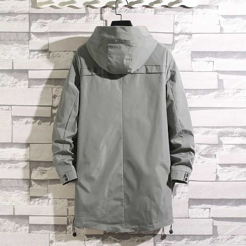 arrival spring coat men high quality trench coat menautumn mens casual jackets and overcoat plus-size M-4XL 240822