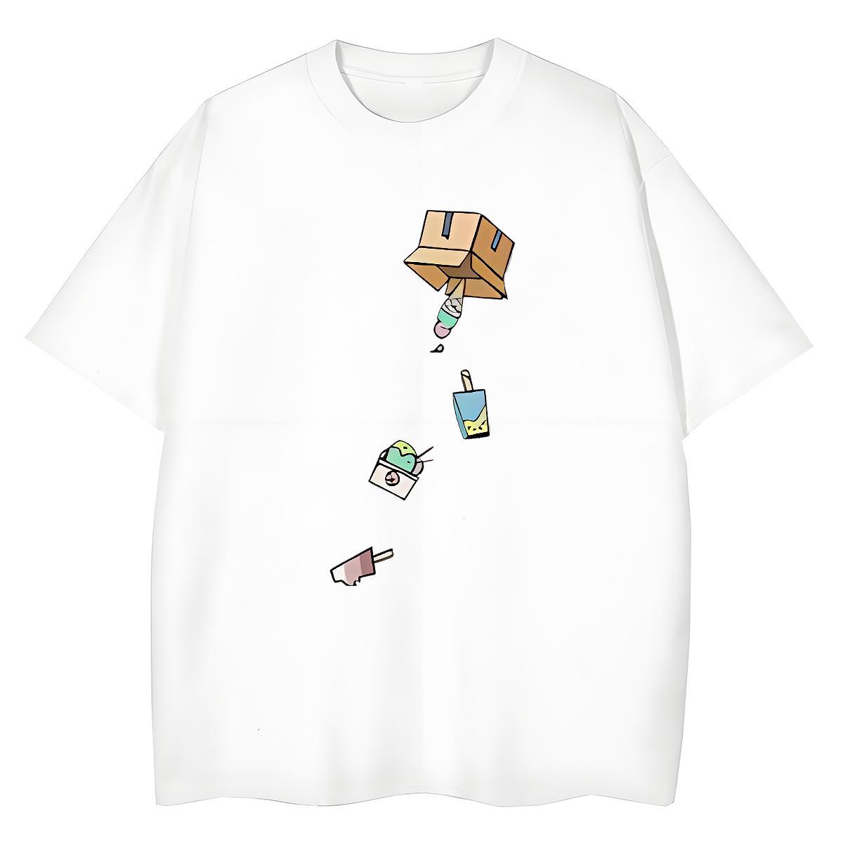 Soft Women Tshirts 230g 100% Cotton painting Casual Sport T Shirts Women Comfortable White Plus Size Tops Shirt