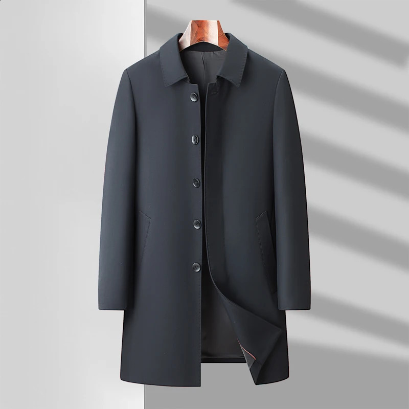 Spring long Style Men Trench Fashion England Style Trench Coat men Casual Jackets Mens Clothing size M-4XL5XL6XL7XL FY02 240822