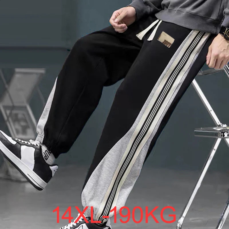 14XL plus size pants large mens trousers big size mens casual Cotton trousers loose man sweatpants 10XL 11XL 13XL 190KG 240822