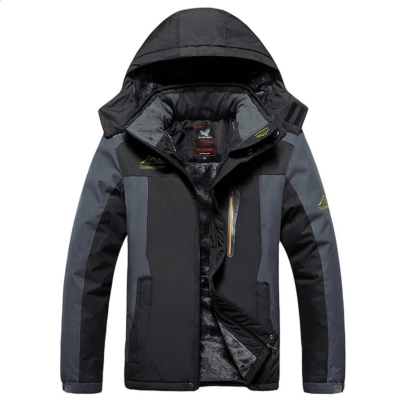 Mens Winter Wool Warm Thick Parkes Jacket High Quality Outdoor Waterproof Hooded Casual L9XL 240822
