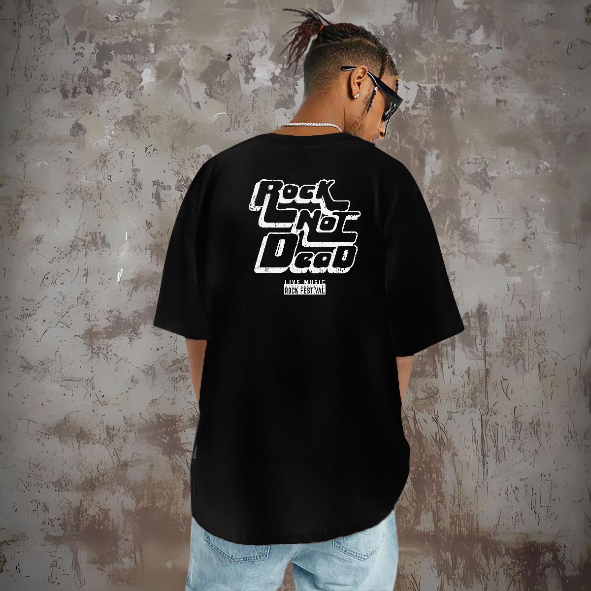 Cool Design T Shirts Men 100% Cotton 230g letter Casual Daily Wear White Plus Size Breathable Men Tees DIY Tee Shirt