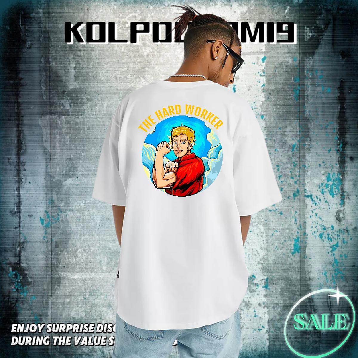 Free Shipping T-Shirts 230g 100% Cotton portrait Anime Printing Street Plus Size Cartoon Breathable Crew Neck Men Tops Tees 2024 New Clothings