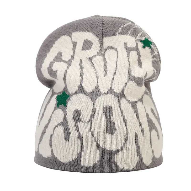 Winter and Autumn Knitted Wool Bean Goods Y2K Mens Hats Kanye Beanies Gorras Hombre Top Warm Hats Windproof Fashion W240827
