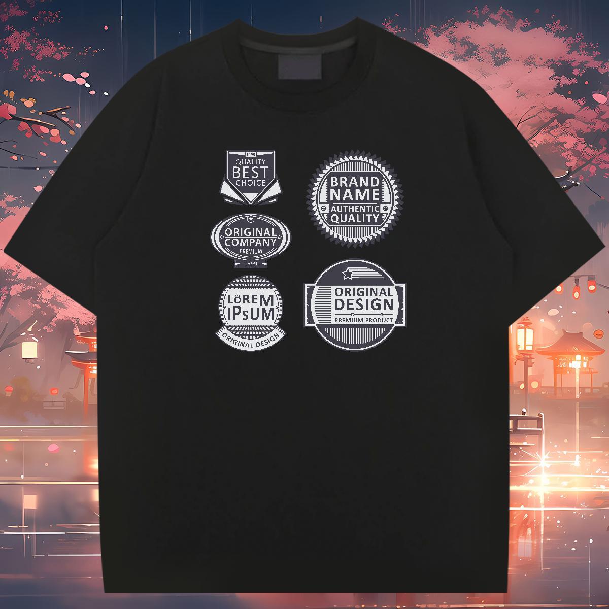 Popular T Shirts Men 100% Cotton 230g letter Casual Daily Wear Custom Printed Round Neck Short Sleeve Couples T Shirts New Designer Tees