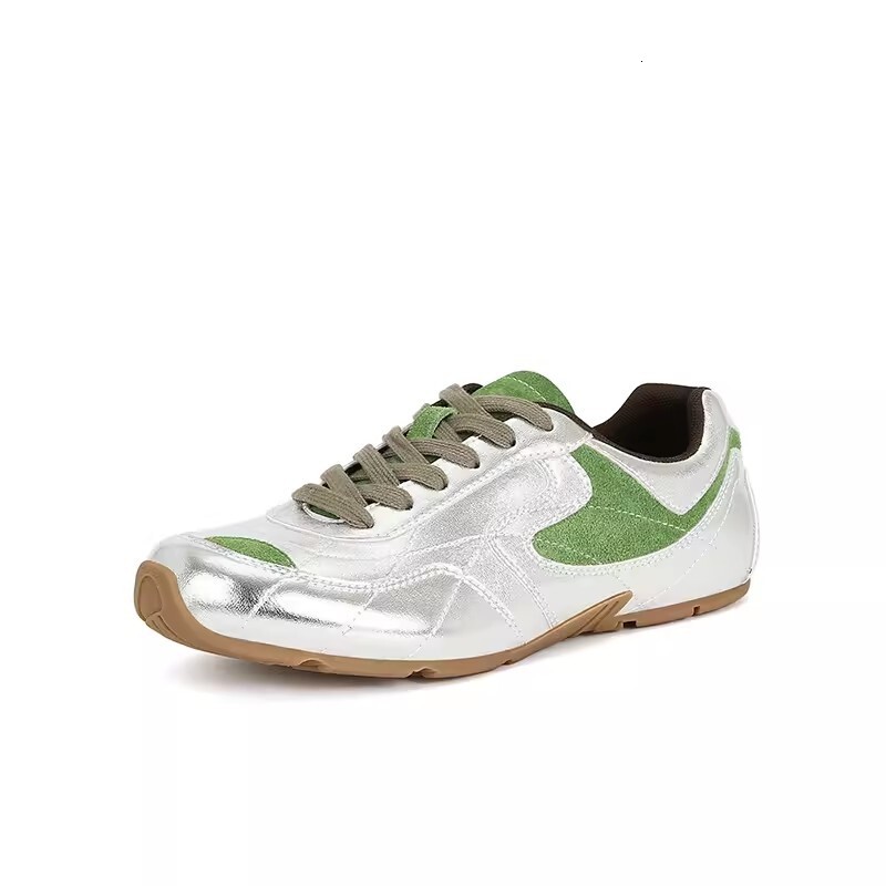 Ddmysports Cowhide Version Of Su Yinyin S Bowling Maillard Lace Up Sports And Leisure Training Shoes Women Forrest Gump OUTDOOR