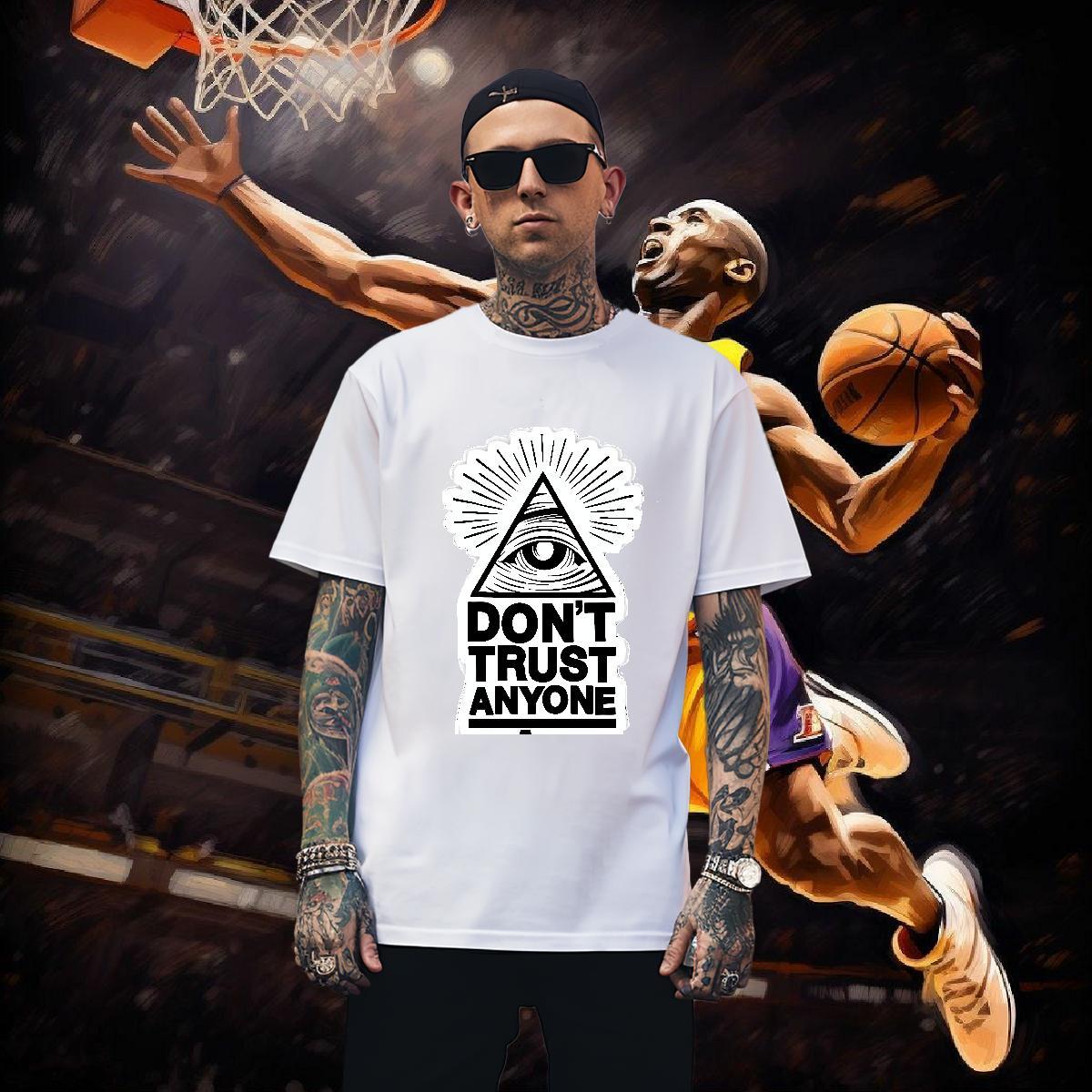 Cool T Shirts Men 230g 100% Cotton eye of the devil Home Outdoor Custom Print Plus Size Crew Neck Mens Tshirts Fashion Casual Clothings