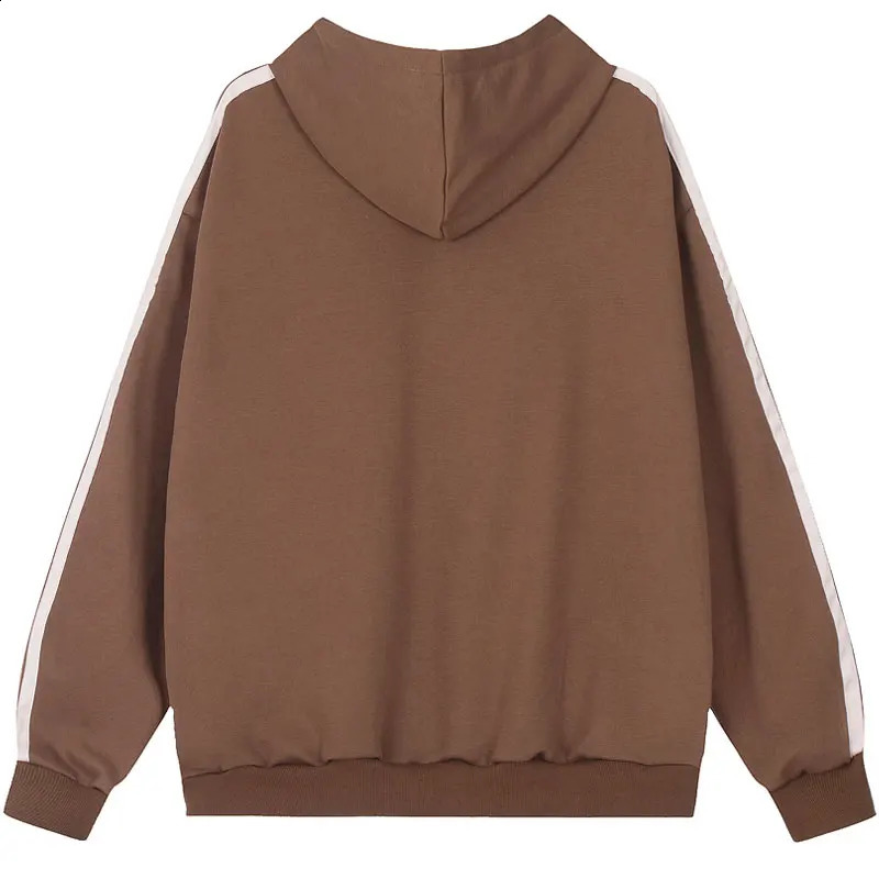 Hip Hop Hoodie Jacket Y2K Butterfly Graphic Print Full Zip Up Hooded Sweatshirt Coat Men Vintage Harajuku Baggy Streetwear Brown 240823