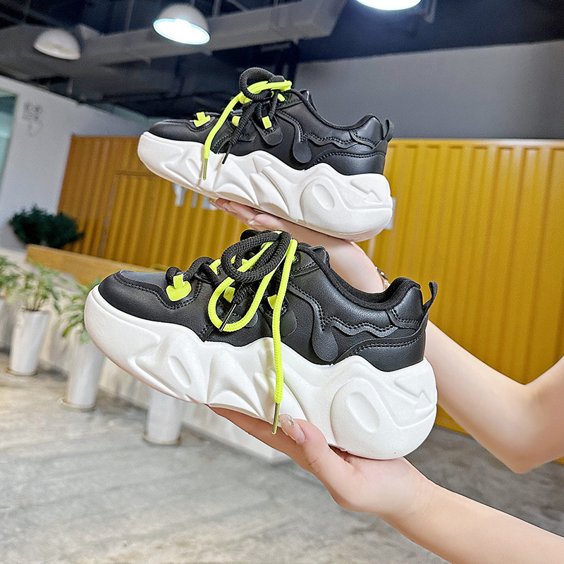 Ddmysports Dad S Women Autumn Thick Soled Black Shoes Children New Mesh Breathable Casual Sports OUTDOOR
