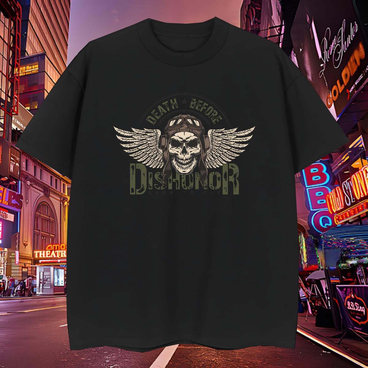 Loose Fit Man T Shirts 100% Cotton 230g skull Anime Printing Street Oversized 4XL Breathable Men Clothes T-Shirt Factory Direct Tees Shirts