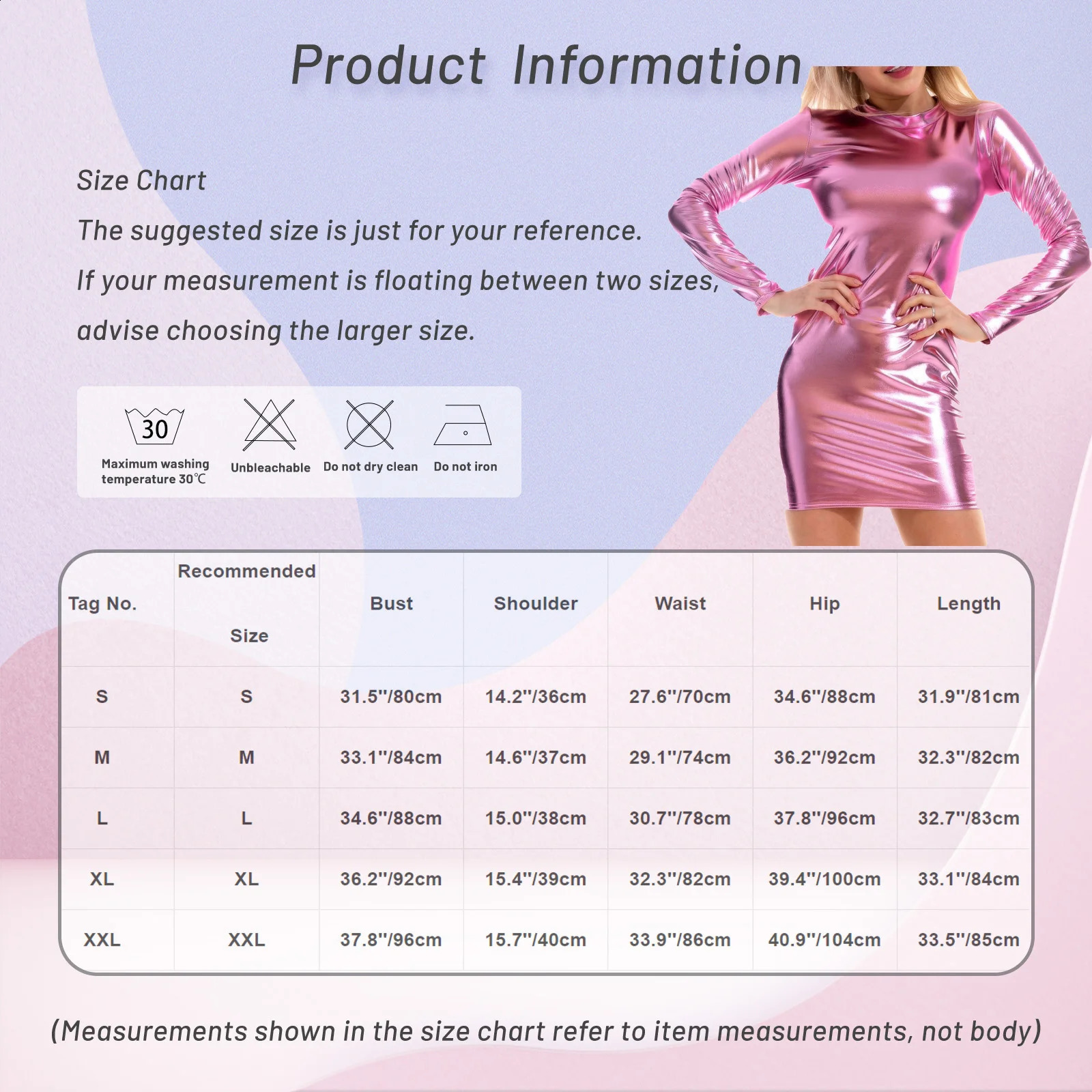Womens Metallic Shiny Bodycon Dress Crew Neck Long Sleeve Pencil Dresses for Cocktail Raves Party Carnival Music Festival 240823