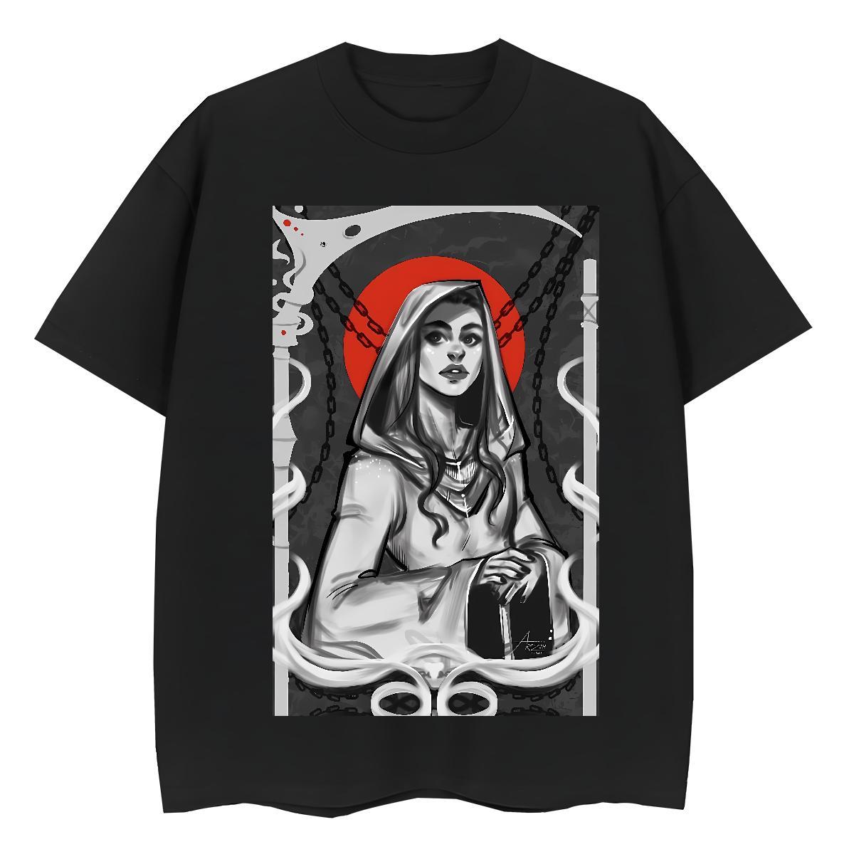 Designer Couples T Shirts 230g 100% Cotton nun Daily Outfit T-Shirts for Women Crew Neck DIY Anime Printed Polos