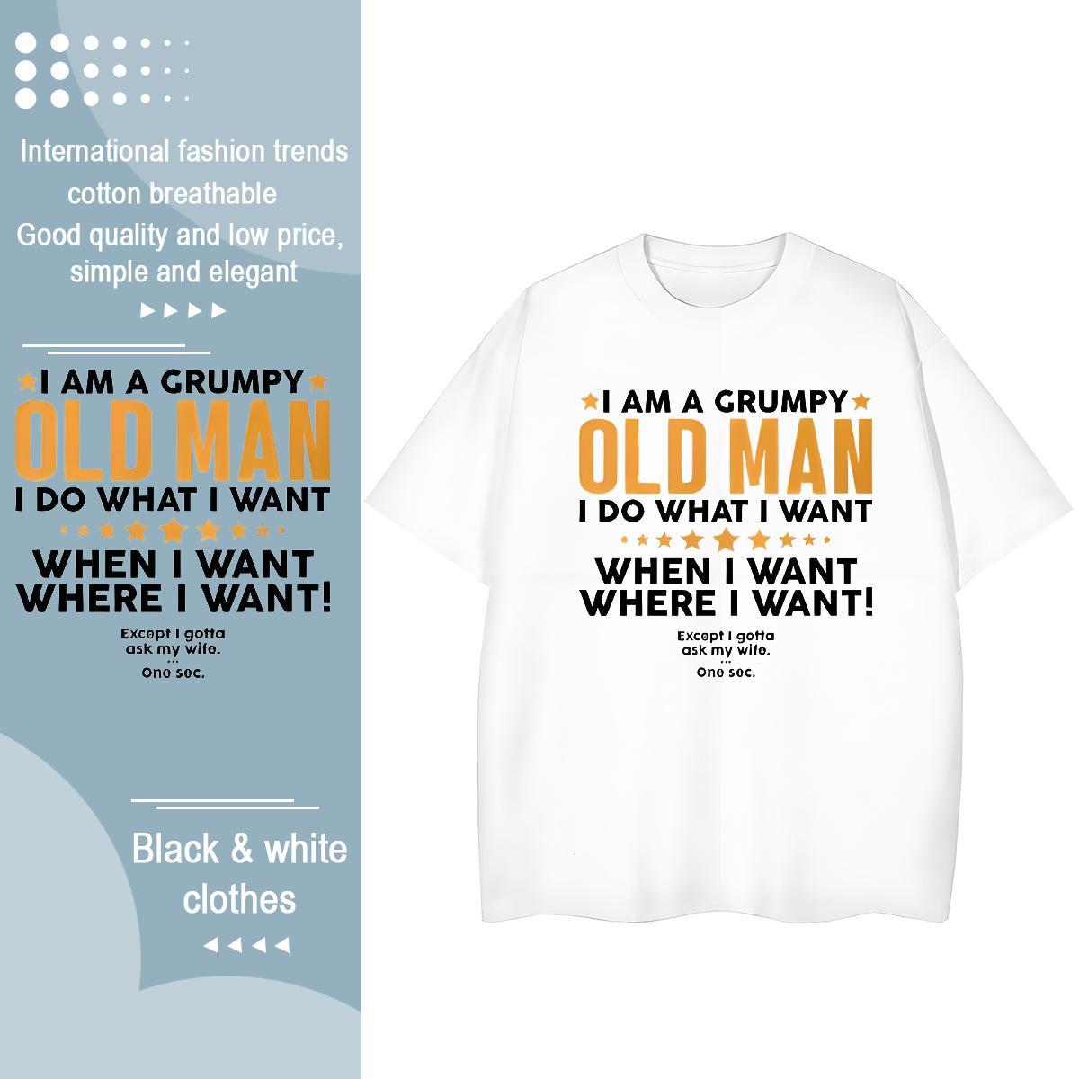 Loose fit Women Tees 230g Cotton letter Street Casual T-Shirts for Women Breathable Crew Neck Custom Printed Tshirts