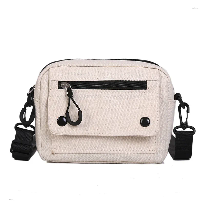 Bag 2024 Women Pure Color Casual Tote Outdoor Canvas Handbag Zipper Shoulder Luxury Bolsas Femininas Bags For