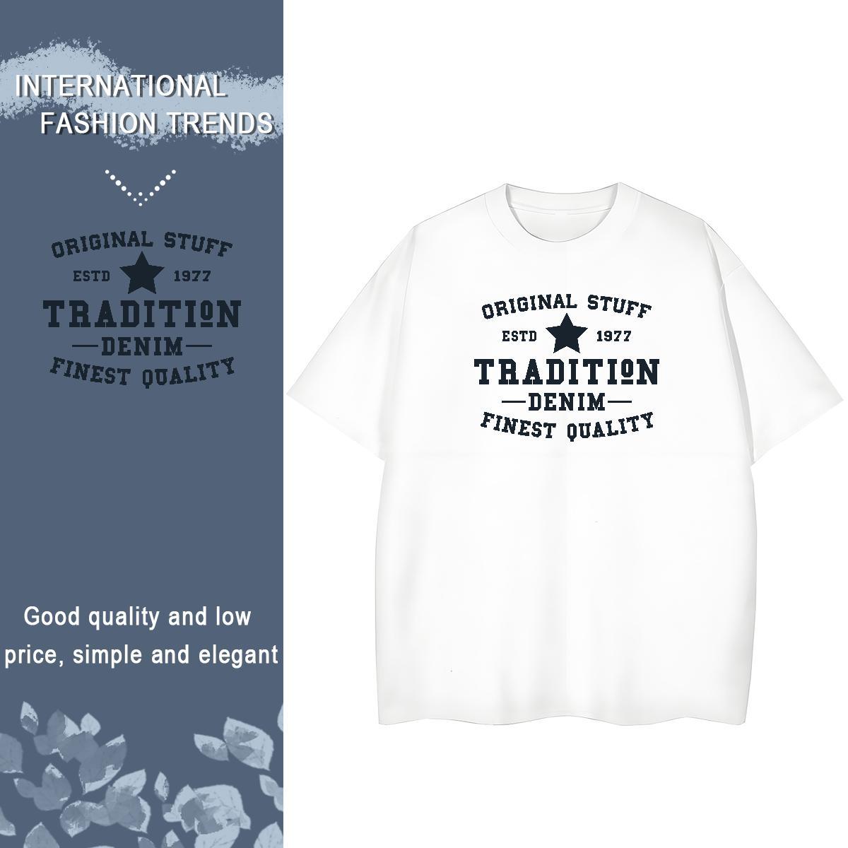 Lady Women Tees 230g Cotton letter Outdoor T Shirt For Woman O Neck Short Sleeves Custom Print Oversized Tops Shirt