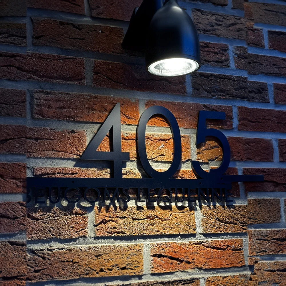 2540cm Custom Doorplate Outdoor Wooden House Number Door Plates Address Plate Alphanumeric Plaque House Street Number Sign 240823