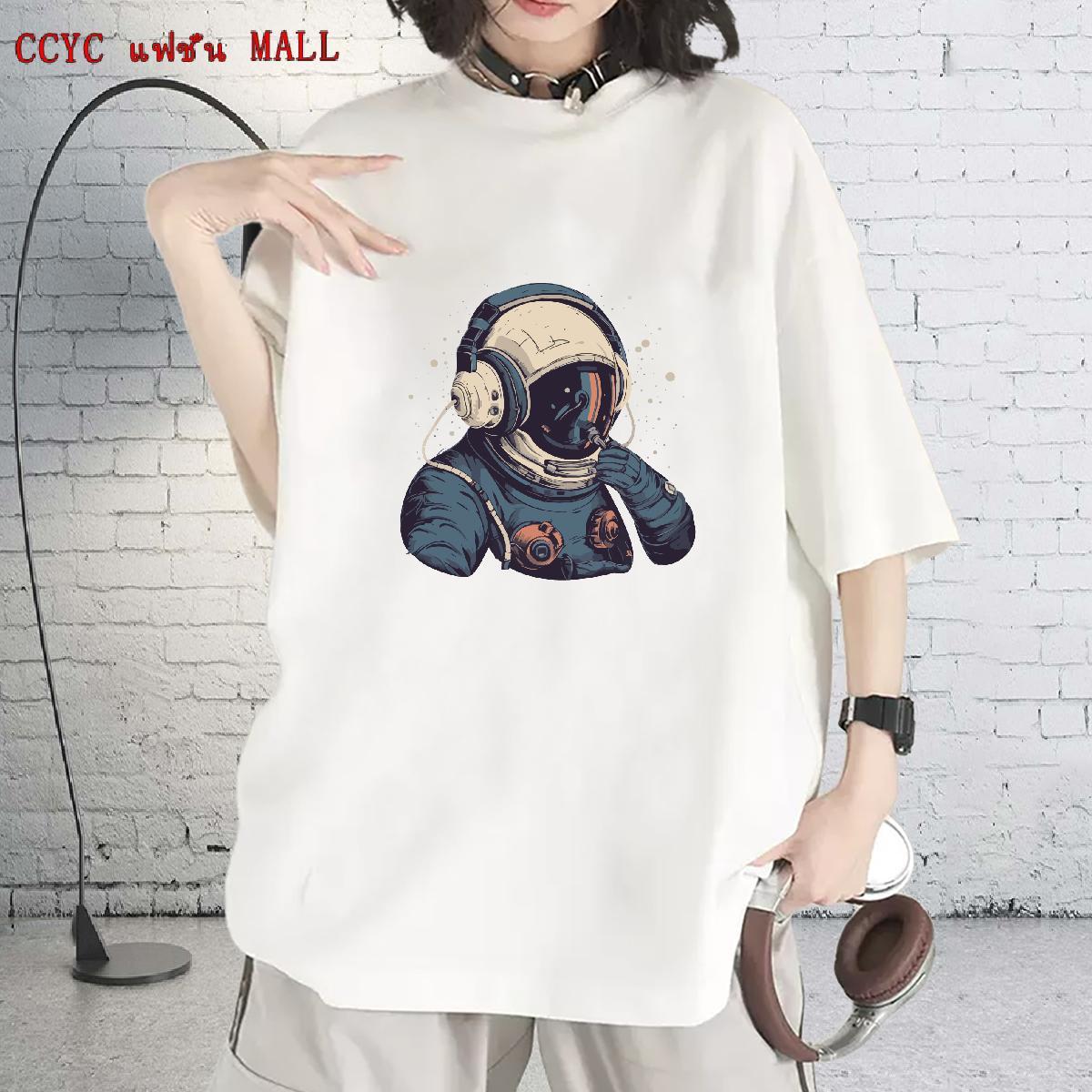 Popular Women Tshirts 230g Pure Cotton universe Casual T Shirt For Woman Breathable Crew Neck Custom Print Oversized Tees Shirts