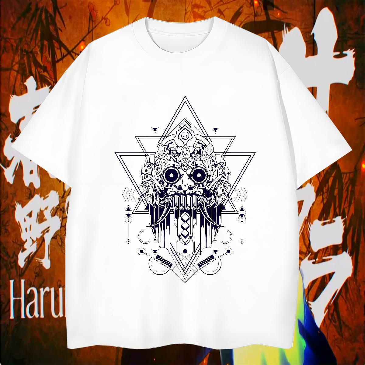 Comfortable Mens T Shirts 230g 100% Cotton eye of the devil Daily Outfit Black White Breathable Short Sleeve Men Tops Tees Stylist Tee Shirt