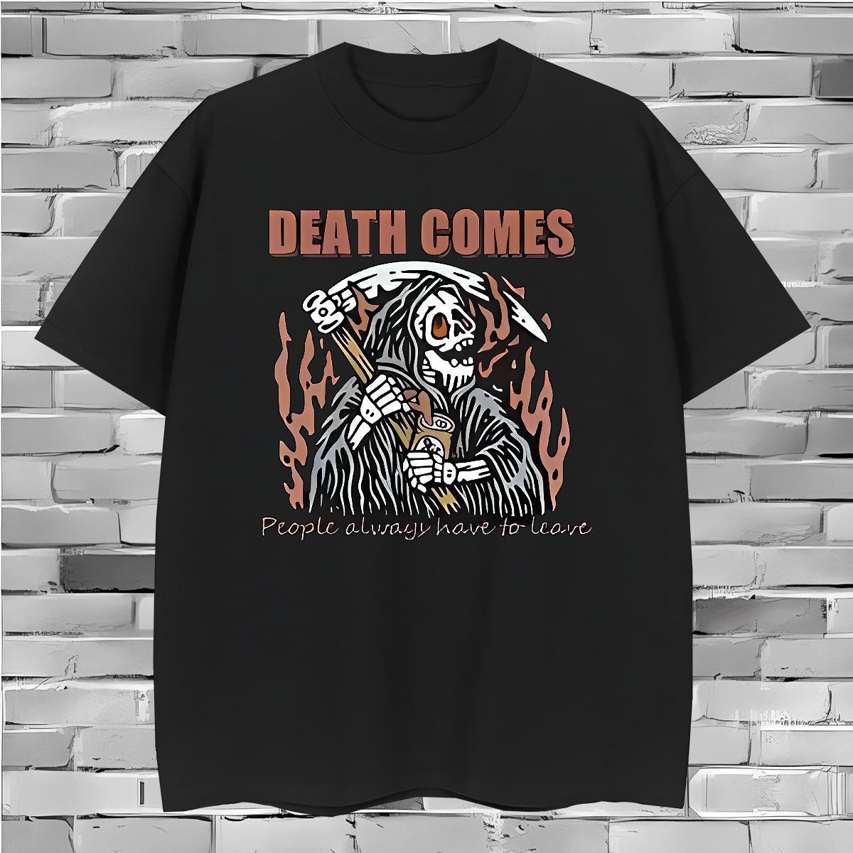 TOP Quality T-Shirts for Men 100% Cotton 230g skull Street Floral Print Breathable Soft Tshirt for Man Woman Stylist Wear