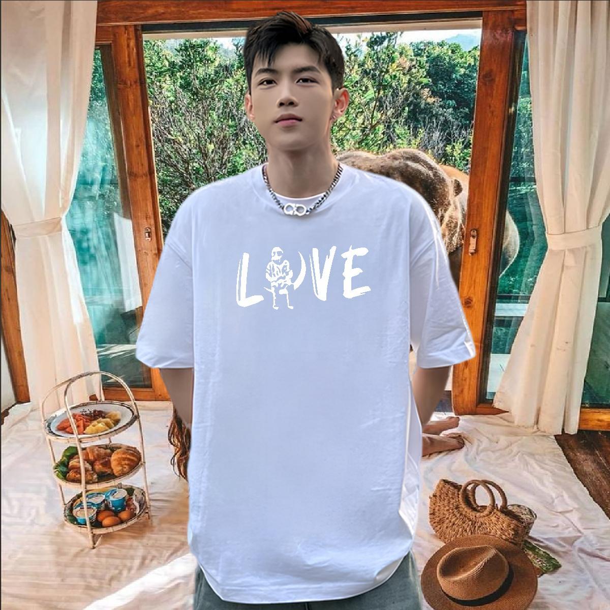TOP Quality T Shirt For Man 230g Pure Cotton letter Street Casual Custom Cartoon Breathable Crew Neck Men Tops Tees Factory Direct Tees Shirts