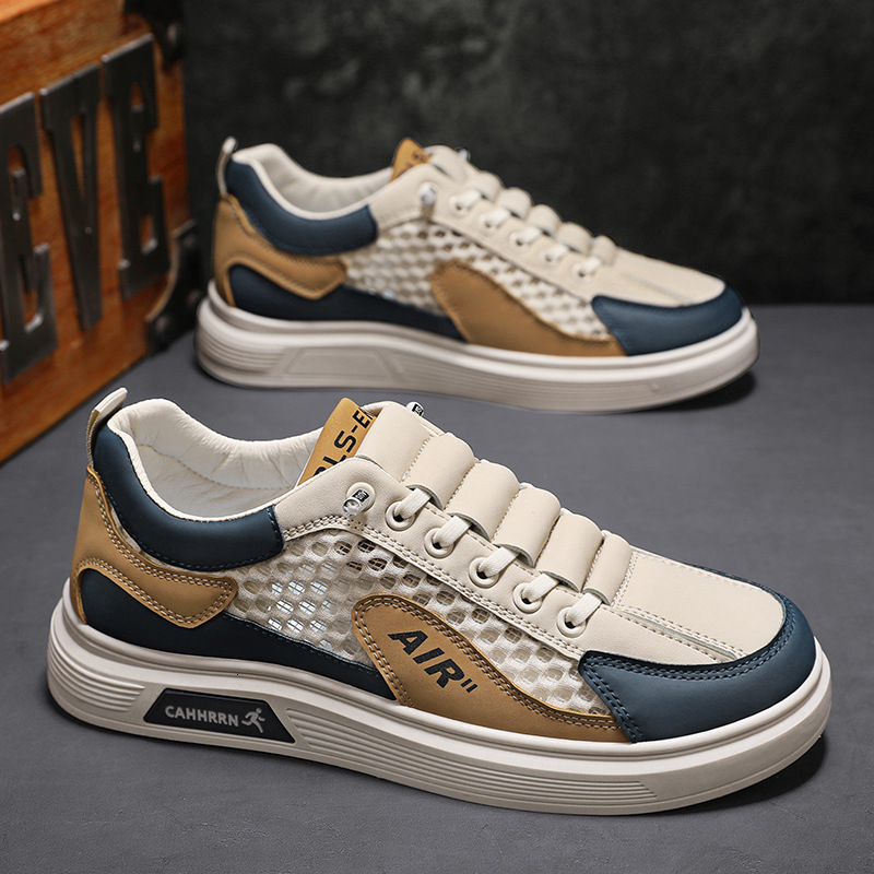 Ddmysports Autumn Mesh Hollowed Out Men S Casual Board Shoes Are Fashionable Versatile And Comfortable OUTDOOR