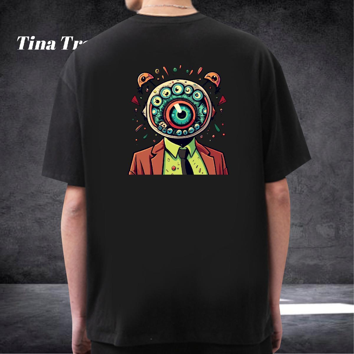 Popular T Shirt For Man 230g 100% Cotton skull Street Casual Custom Print Plus Size Crew Neck Breathable Mens Tshirts Designer Polos