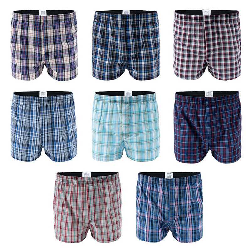 Mens underwear boxing shorts casual cotton sleepwear underwear flat comfortable underwear striped beach underwear W241223