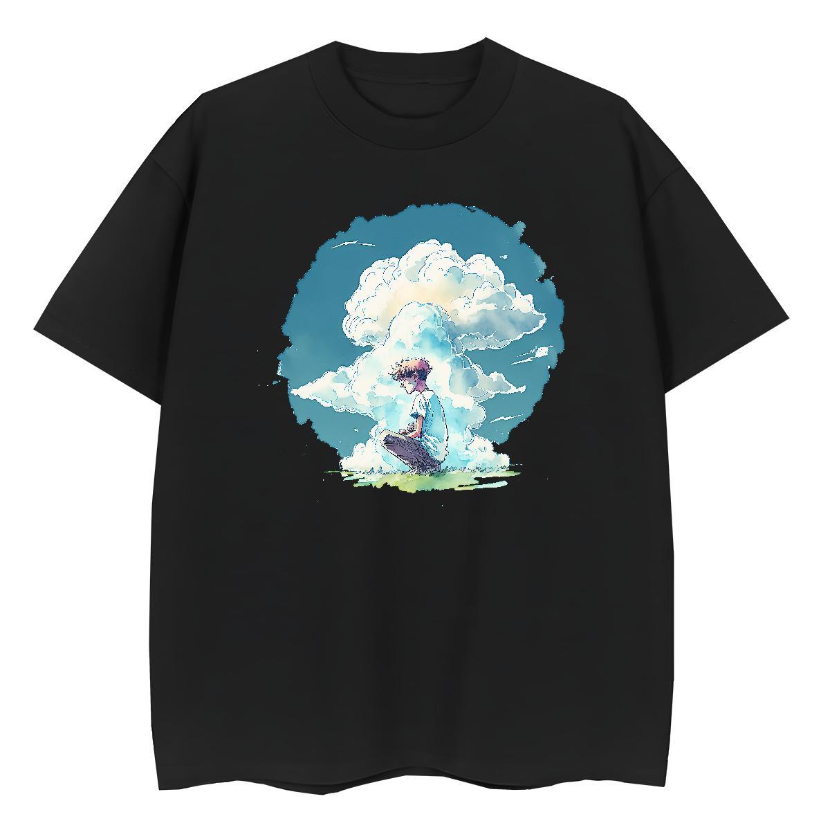 5A Women Tshirts 230g Pure Cotton painting High Street Hip Hop T Shirts Women Breathable Soft DIY Printed Clothings