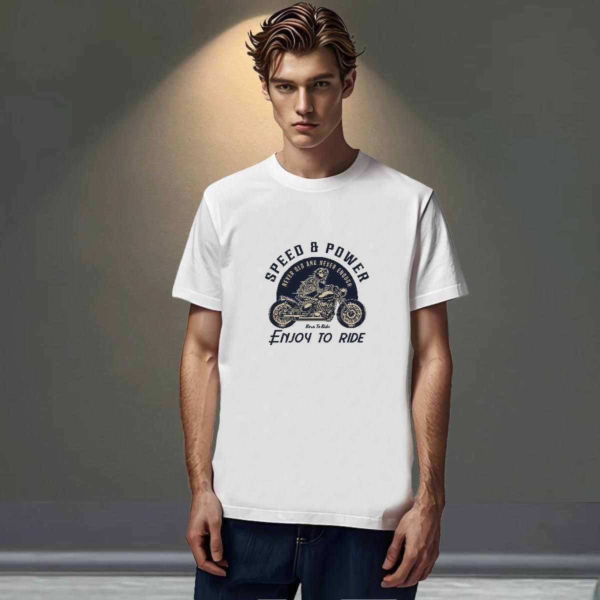Wholesale T shirt 230g Cotton skull Hip Hop Street DIY Logo Oversized Breathable Crew Neck Men Tops Tees Free Shipping Tops Shirt
