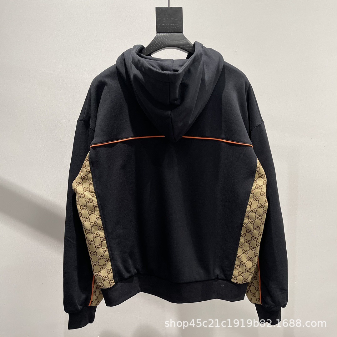 Designer Men's Jackets Trendy Casual Loose Fit Women's Same Style Jacquard Hooded Jacket 9WBH