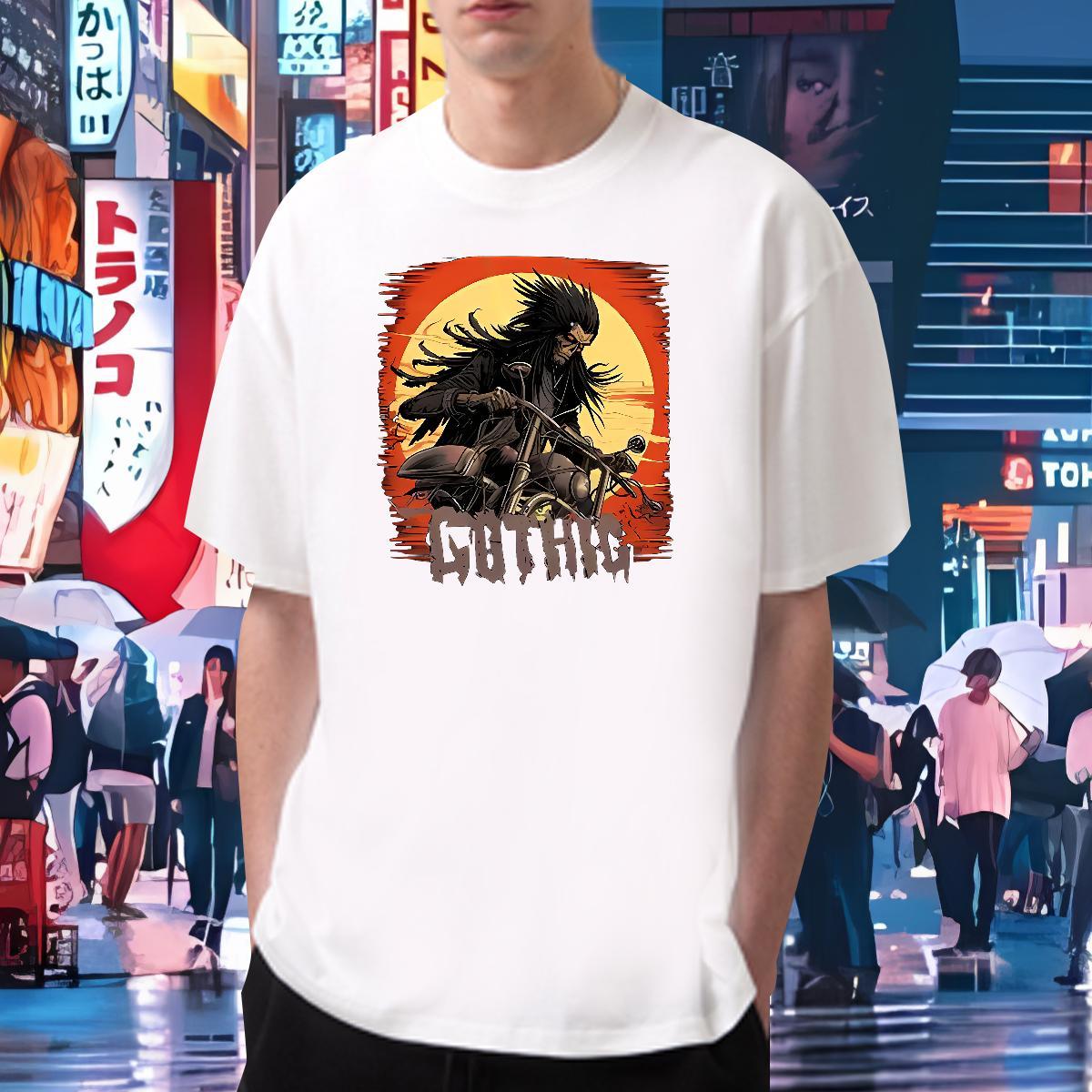 Popular Men T Shirts 100% Cotton 230g skull Street wear Hip Hop Custom Printed Round Neck Short Sleeve Men Tshirts Designer Polos