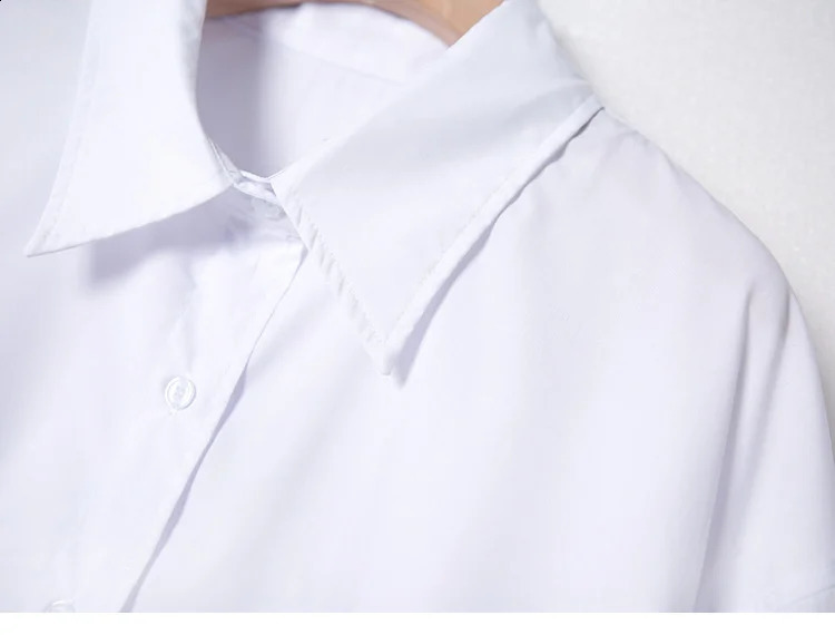 Spring Summer Side Opening Embroidery Long Sleeve Shirt Versatile Cotton Sleeve Shirt Elegant Style S M L Size 240823