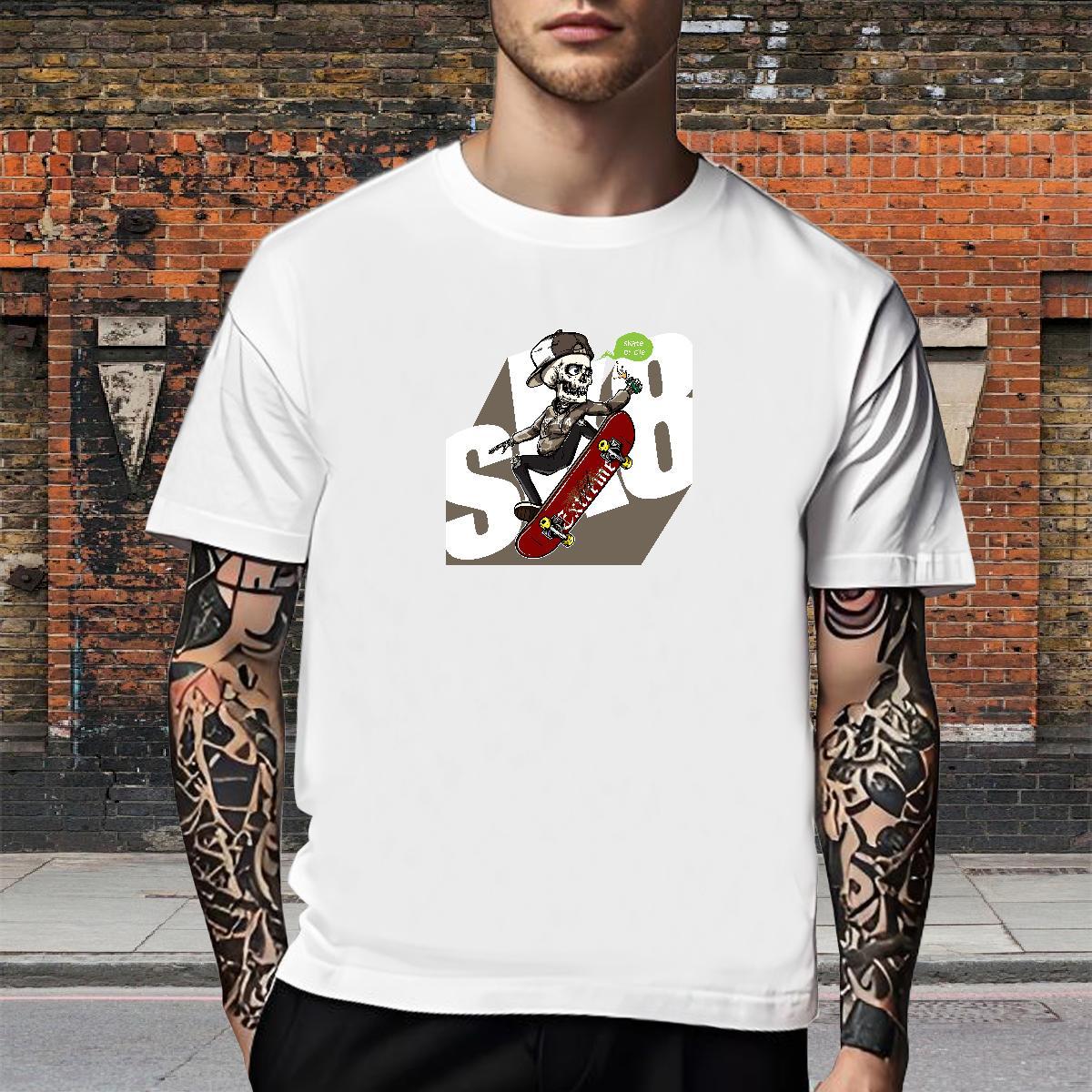 Designer Mens T Shirts 230g Cotton skateboarding Street wear Hip Hop Custom Anime Breathable Soft Couples T Shirts New Designer Tees Shirts