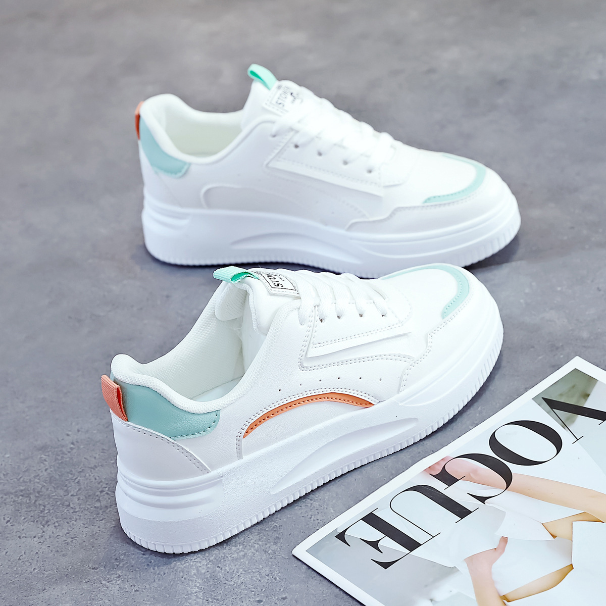 Ddmysports Little White Spring New Collection Autumn Versatile Instagram Casual Fashion Trend Thick Soled Canvas Board Shoes For Women OUTDOOR