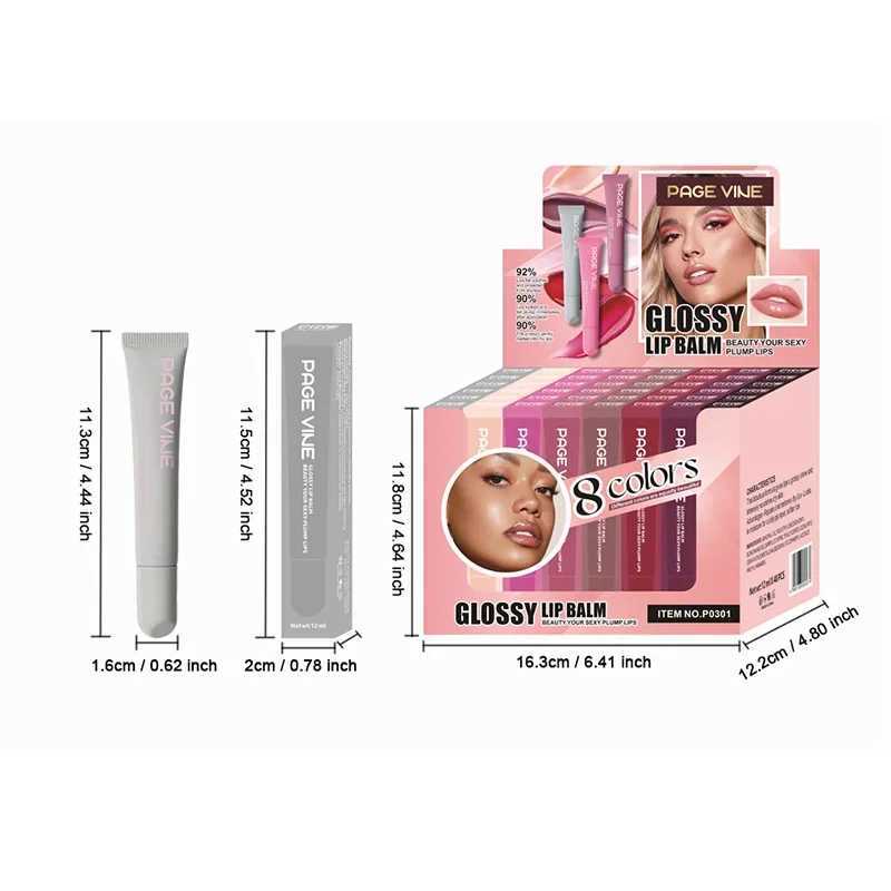 Phone Case Glossy and Long lasting Moisturizing lipstick Transparent and Colorful Lip Glue Cosmetics for Phone Case 8 Colors W241101