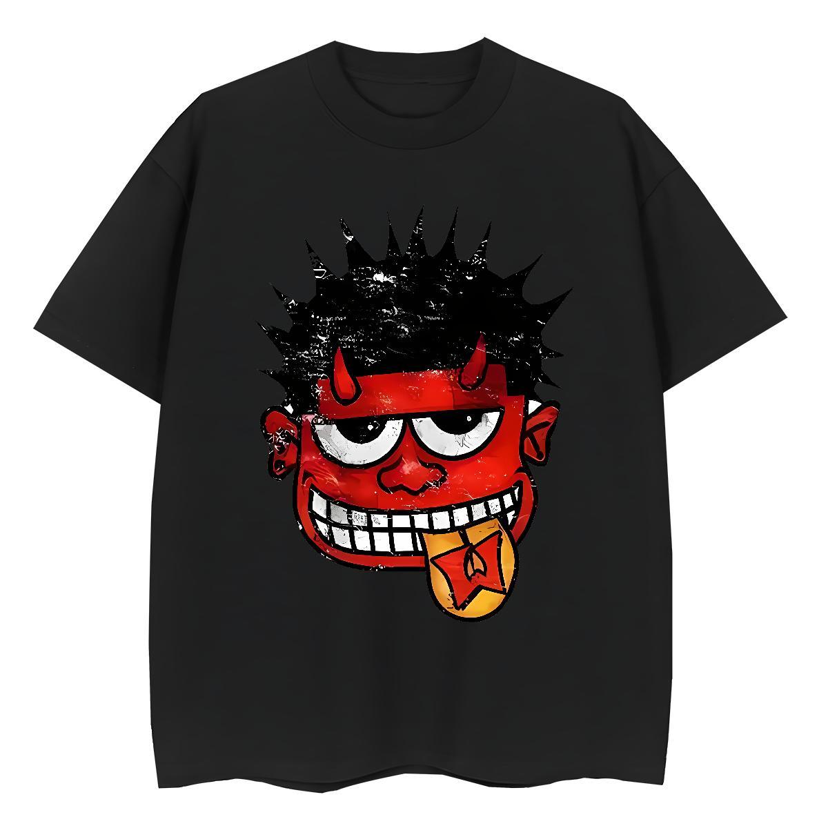 Designer Women Tees 100% Cotton 230g cartoon Summer Casual T Shirts Women Breathable Crew Neck Cartoon Anime Top Shirts