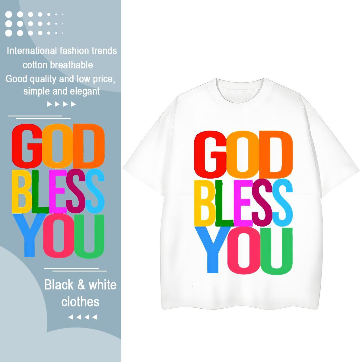 Unisex Women Tshirts 100% Cotton 230g letter Daily Outfit Woman T Shirts Breathable Short Sleeve Skull Tops