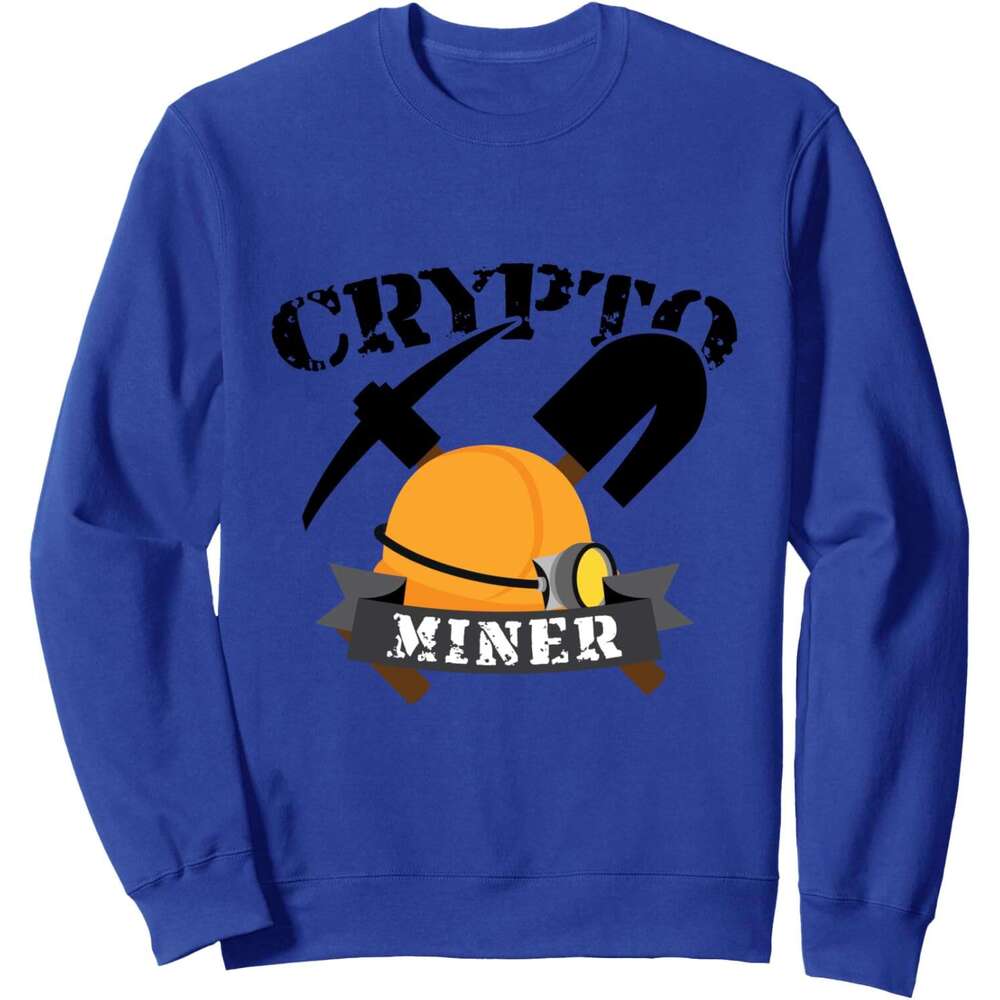 Long Sleeve Shirts for Men sweatshirt Crypto Miner Mining Concept Artwork Bitcoin Gift Sweatshirt T shirt Tee Streetwear Casual tops clothes